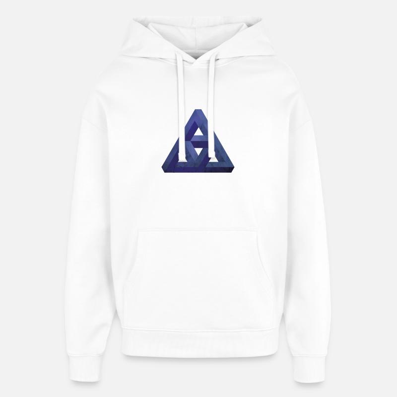 Illusion de prisme individuel - Sweat à capuche unisexe Stanley/Stella Oversized - blanc