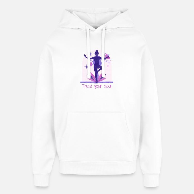 Yogi - Sweat à capuche unisexe Stanley/Stella Oversized - blanc