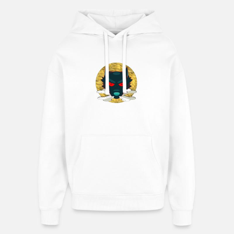 Wolf554 - Oversized Unisex Hoodie von Stanley/Stella - Weiß