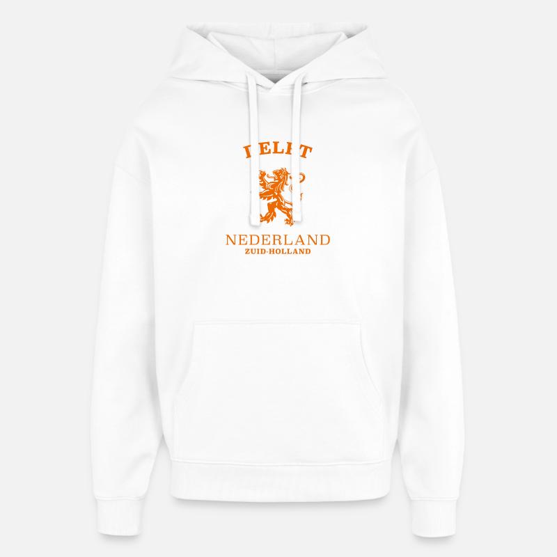DELFT Niederlande, Pays-Bas - Sweat à capuche unisexe Stanley/Stella Oversized - blanc