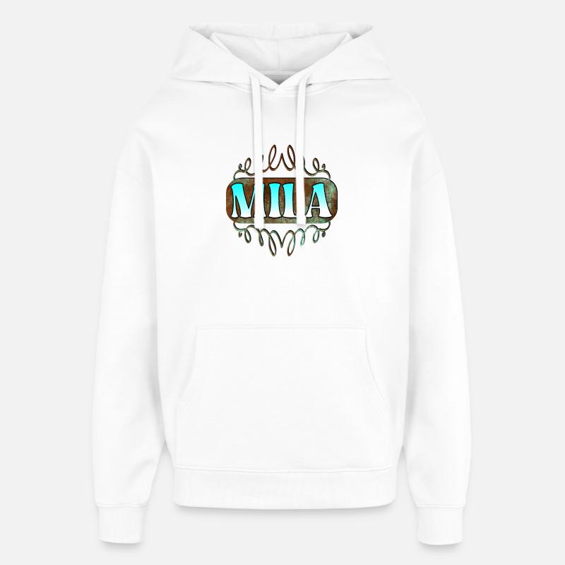 Regali onomastici per Mila - Figlia - Stanley/Stella Oversized Felpa con cappuccio unisex - bianco