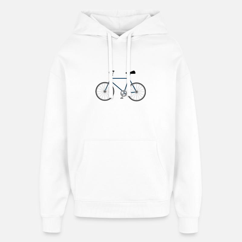 Le vélo du dimanche - Sweat à capuche unisexe Stanley/Stella Oversized - blanc