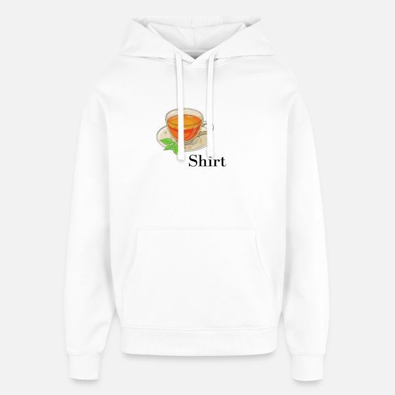 Tee-Hemd - Oversized Unisex Hoodie von Stanley/Stella - Weiß