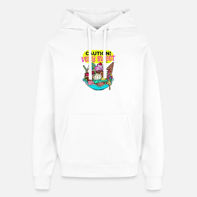 Cupcake Dessert Statement Snacking Sweets - Oversized Unisex Hoodie by Stanley/Stella - white