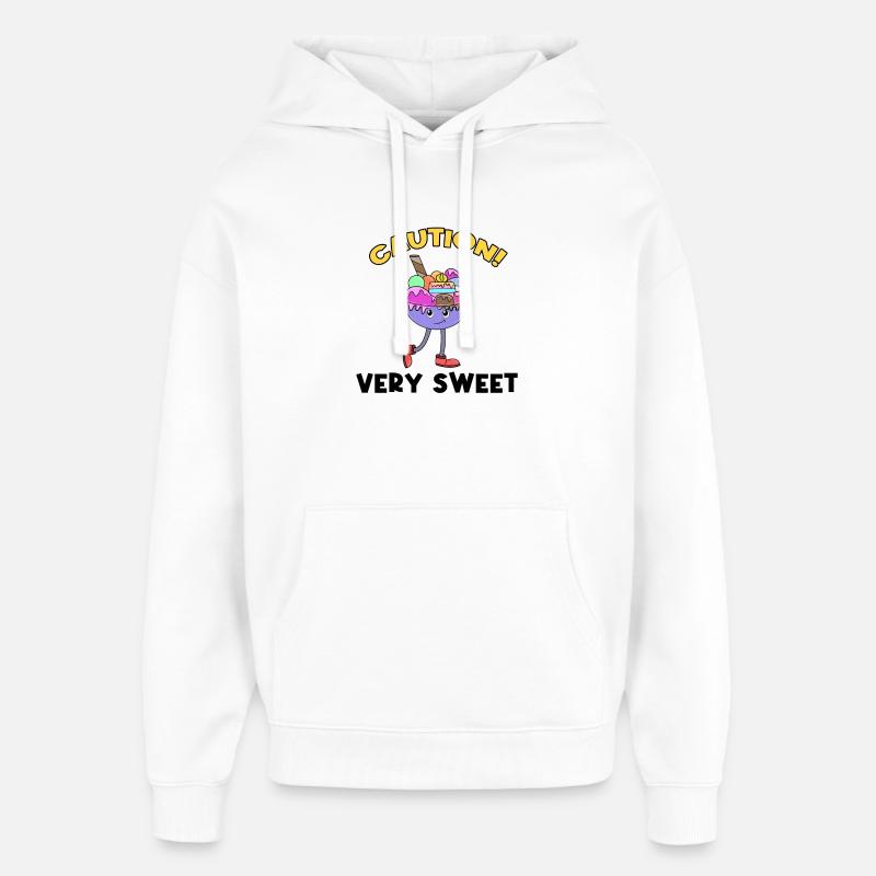 Donut Sweets Statement Délicieux Dessert - Sweat à capuche unisexe Stanley/Stella Oversized - blanc