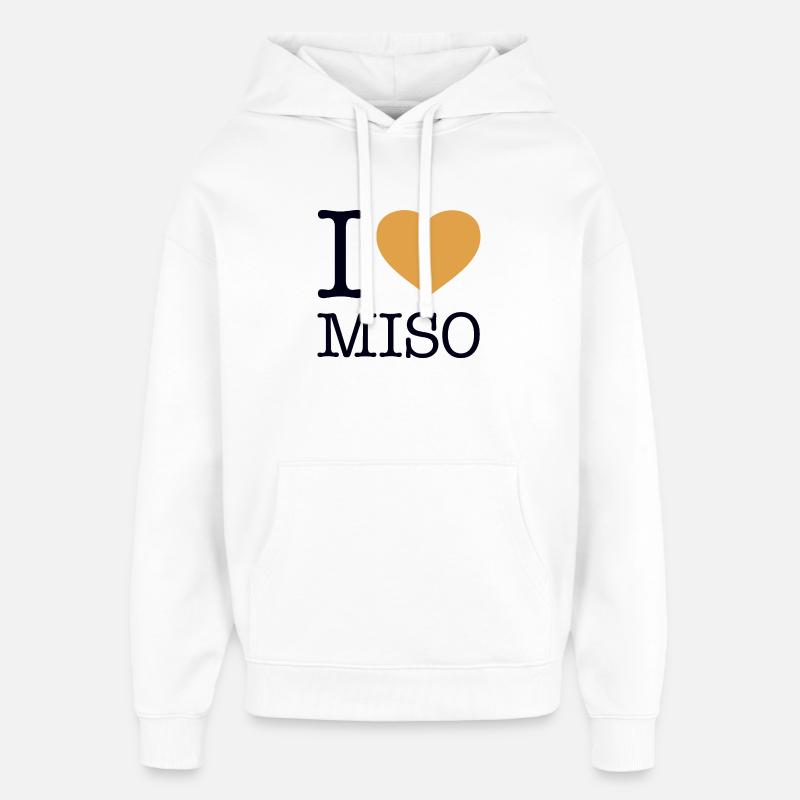 J’ADORE LE MISO Sushi - Sweat à capuche unisexe Stanley/Stella Oversized - blanc
