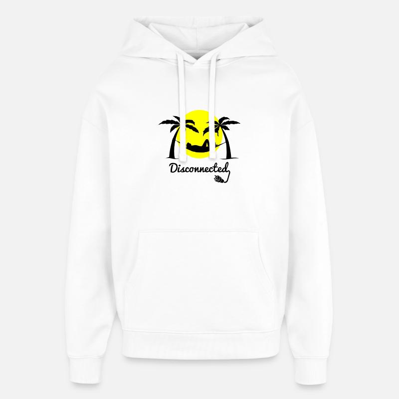 Disconnected - Sweat à capuche unisexe Stanley/Stella Oversized - blanc