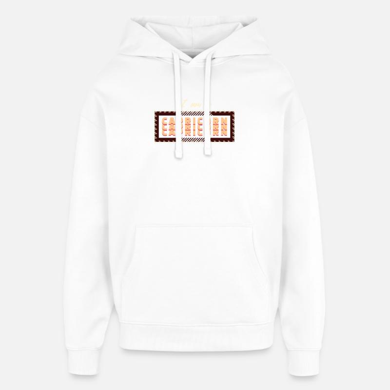 Steinbock Sternzeichen Cool Statement Horoskop - Oversized Unisex Hoodie von Stanley/Stella - Weiß