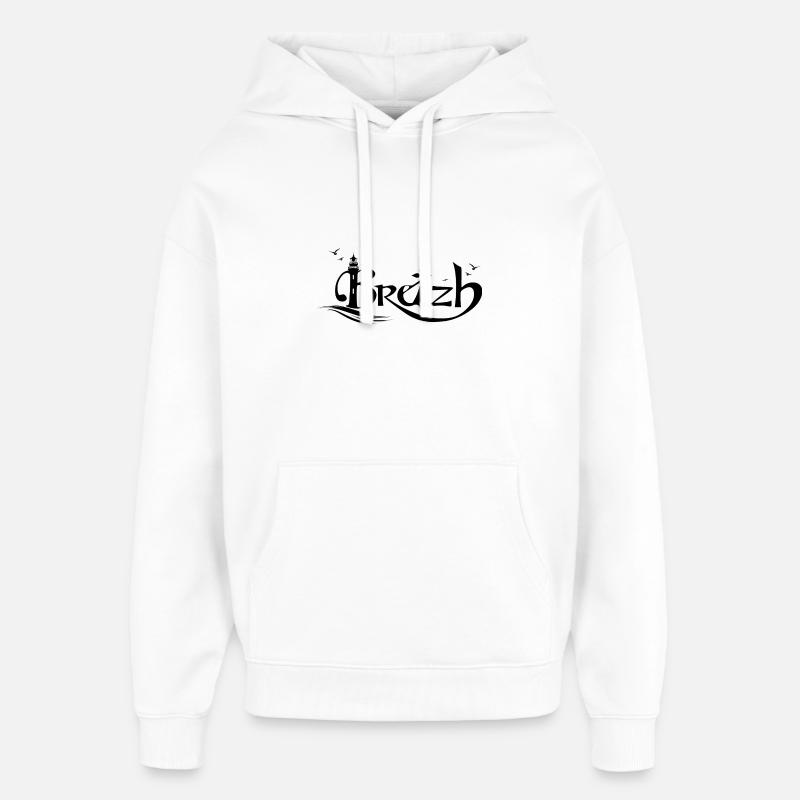 Breizh - Sweat à capuche unisexe Stanley/Stella Oversized - blanc