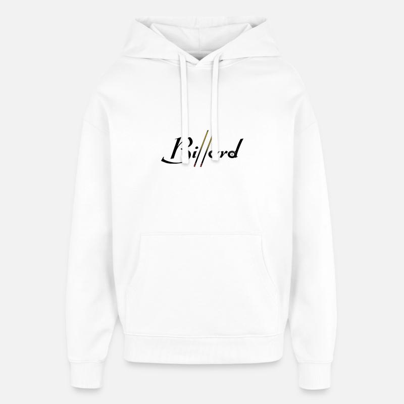 Biliardo - Stanley/Stella Oversized Felpa con cappuccio unisex - bianco