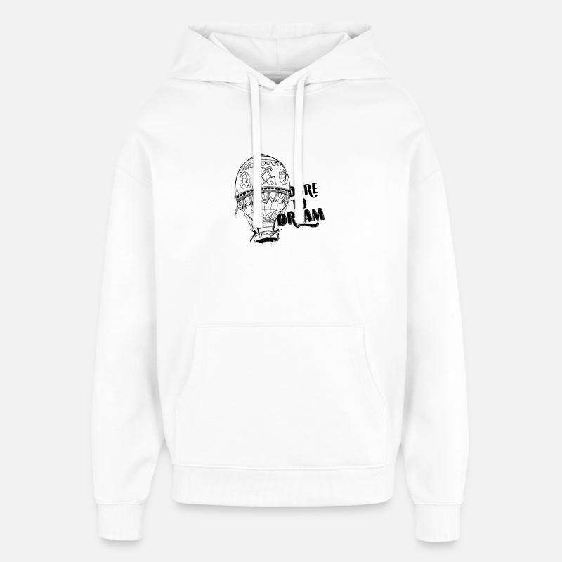 Osez rêver - Sweat à capuche unisexe Stanley/Stella Oversized - blanc
