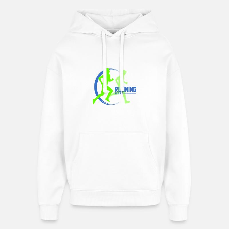 running - Sweat à capuche unisexe Stanley/Stella Oversized - blanc