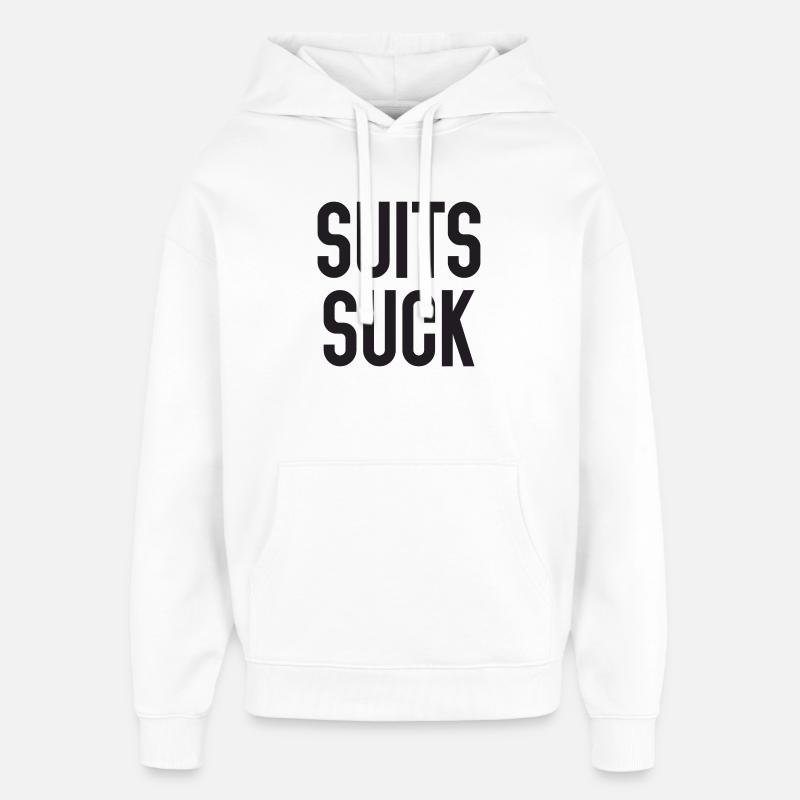 Costumes Suck - Sweat à capuche unisexe Stanley/Stella Oversized - blanc