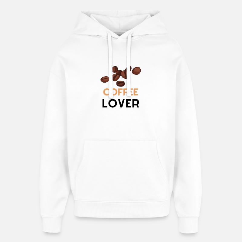 COFFEE LOVER - Oversized Unisex Hoodie von Stanley/Stella - Weiß