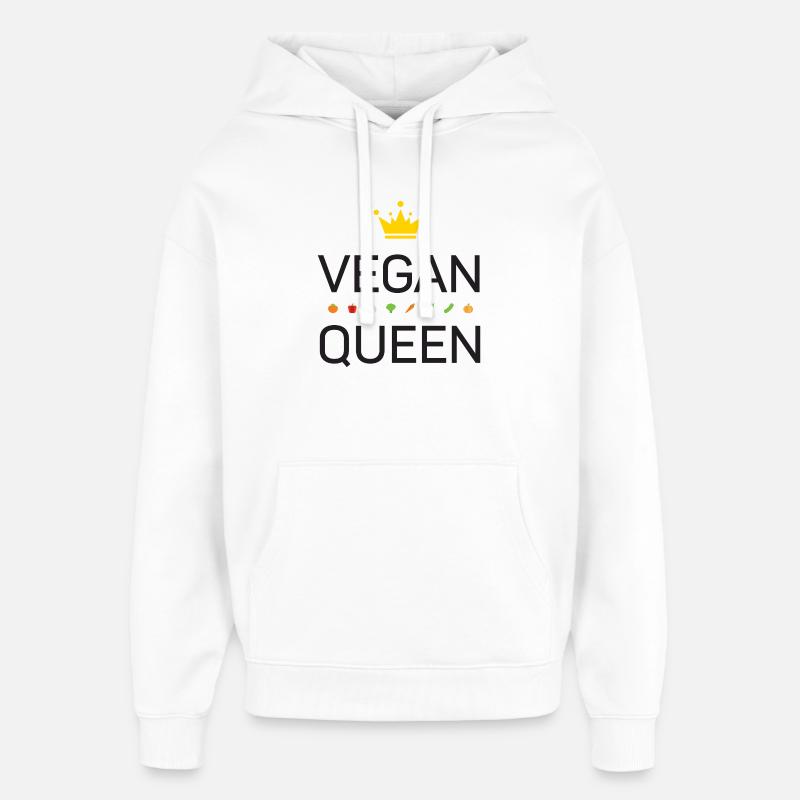 Végétalien - Sweat à capuche unisexe Stanley/Stella Oversized - blanc