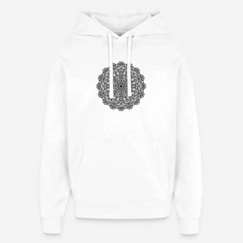 Mandala - Oversized Unisex Hoodie von Stanley/Stella - Weiß