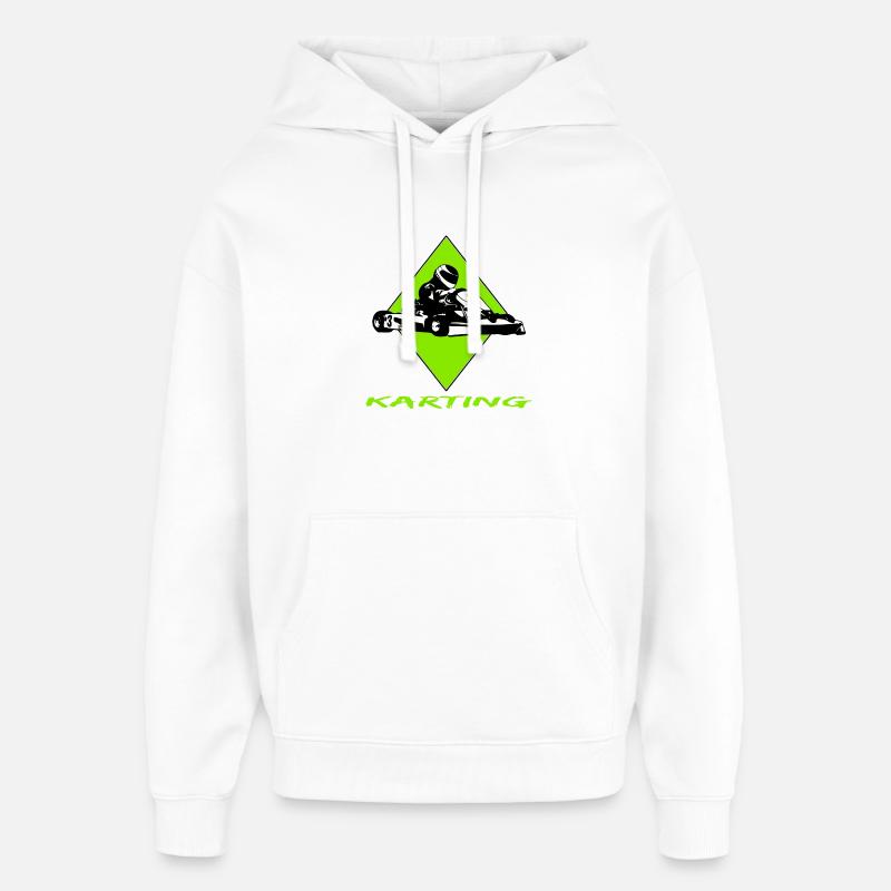 Karting - Sweat à capuche unisexe Stanley/Stella Oversized - blanc