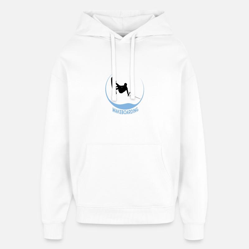 wakeboarding - Sweat à capuche unisexe Stanley/Stella Oversized - blanc