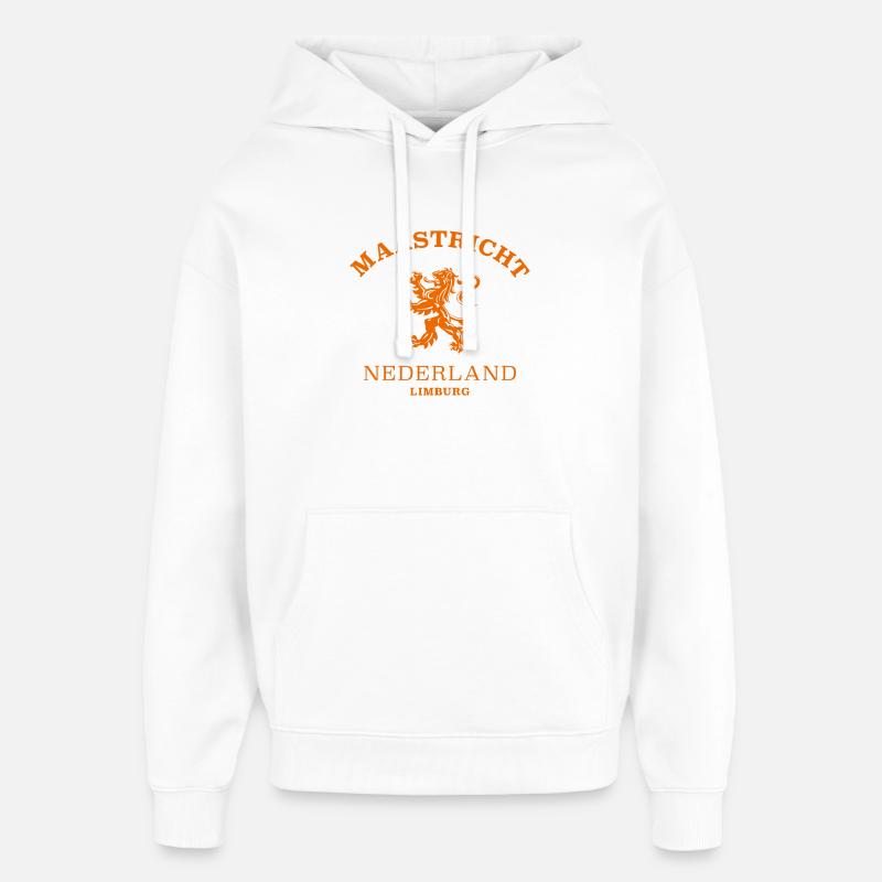 MAASTRICHT Nederland Niederlande Pays-Bas - Sweat à capuche unisexe Stanley/Stella Oversized - blanc