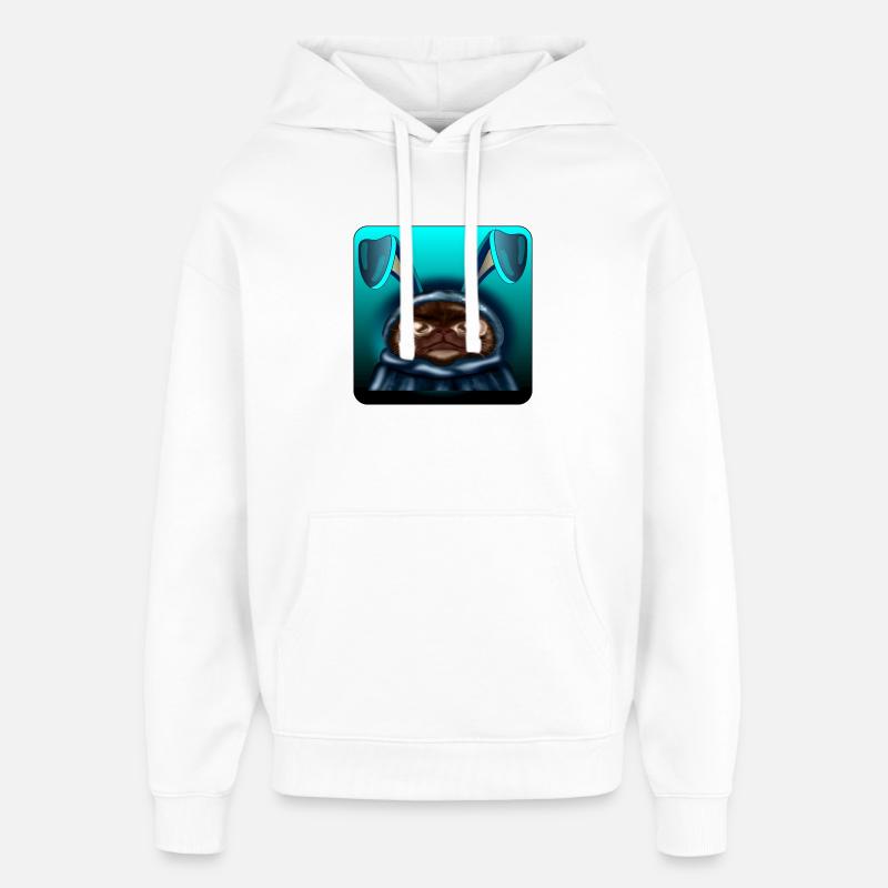 Cats Easter - Sweat à capuche unisexe Stanley/Stella Oversized - blanc