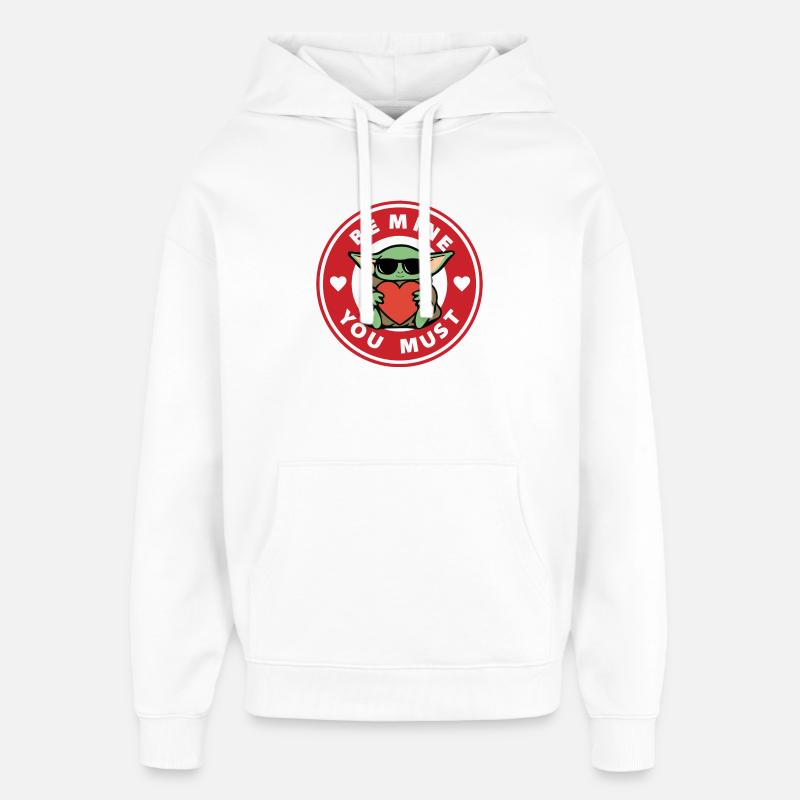 be mine you must - Sweat à capuche unisexe Stanley/Stella Oversized - blanc
