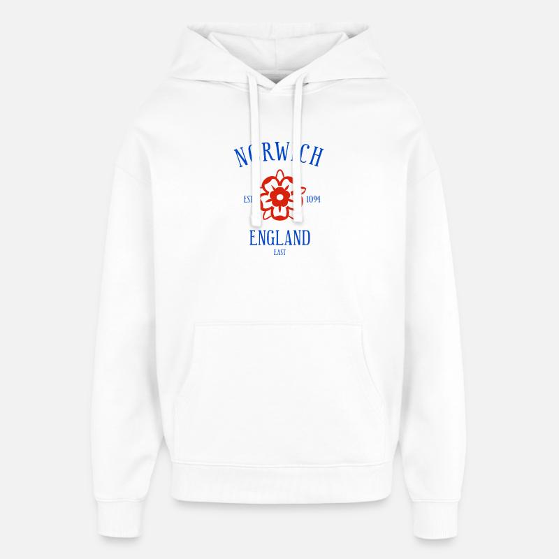 NORWICH Angleterre - Sweat à capuche unisexe Stanley/Stella Oversized - blanc