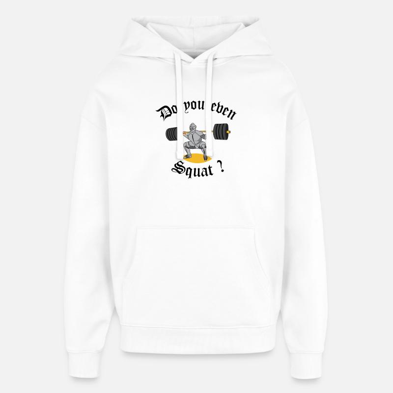 Chevalier Haltérophile - Sweat à capuche unisexe Stanley/Stella Oversized - blanc