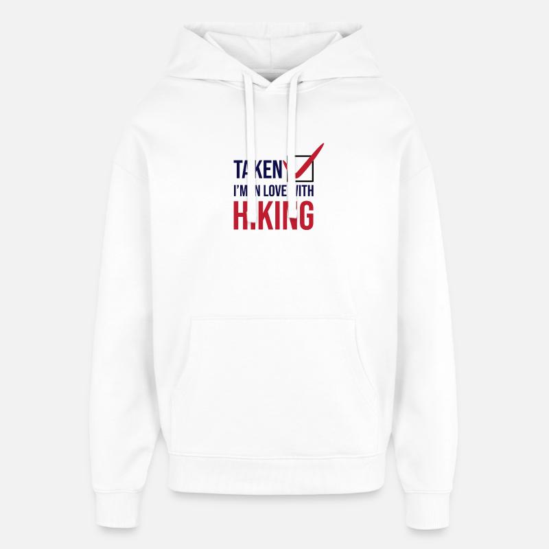 Wanderwege Klettern Wandern Wanderer Statement - Oversized Unisex Hoodie von Stanley/Stella - Weiß