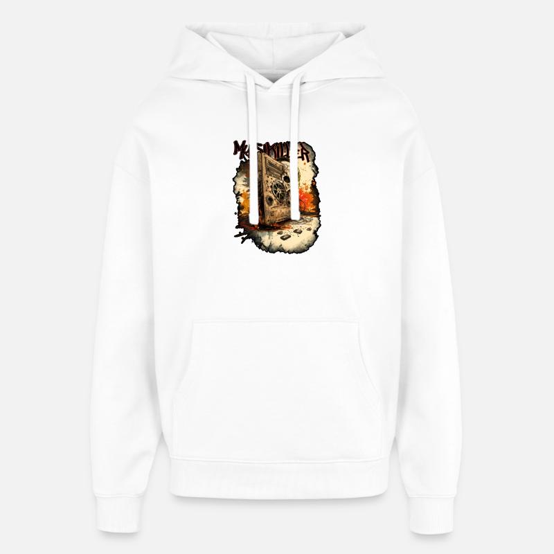 Music Killer 01 - Sweat à capuche unisexe Stanley/Stella Oversized - blanc