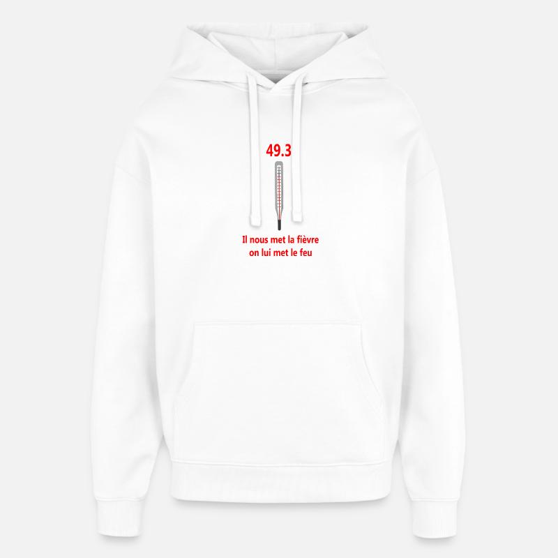 49.3 - Sweat à capuche unisexe Stanley/Stella Oversized - blanc