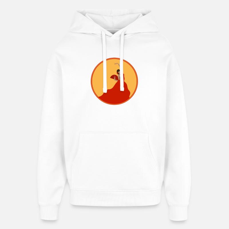 Danseur de flamenco 3 - Sweat à capuche unisexe Stanley/Stella Oversized - blanc