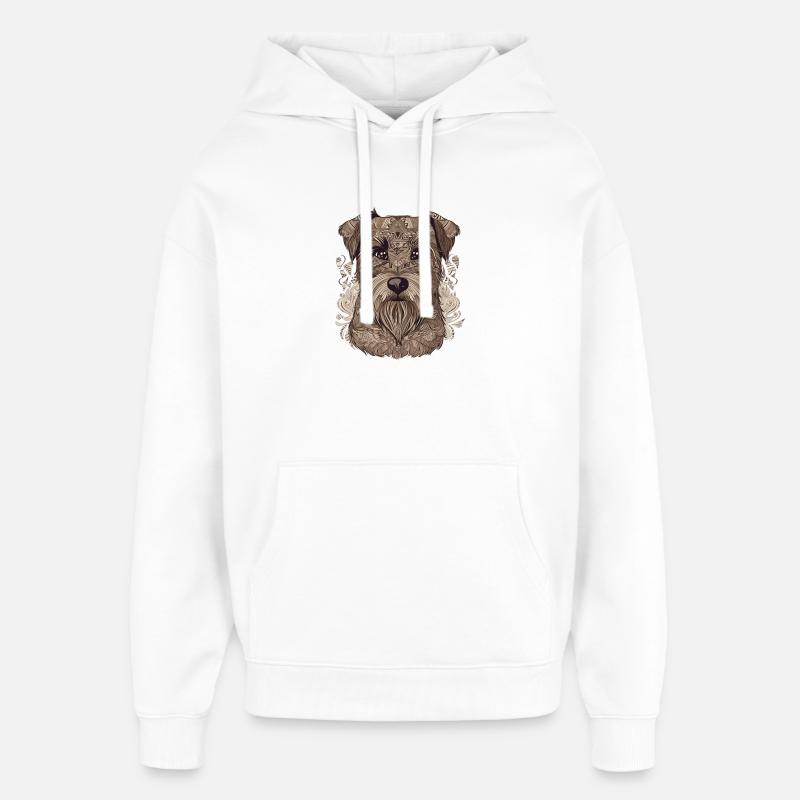 Cane campione - Stanley/Stella Oversized Felpa con cappuccio unisex - bianco