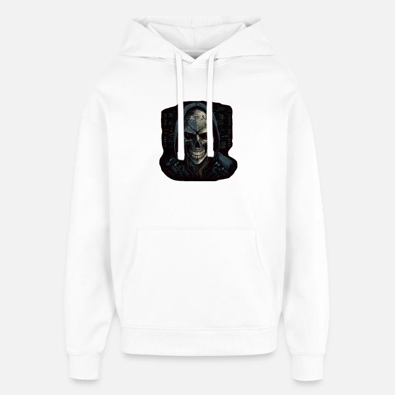 Hacker - Sweat à capuche unisexe Stanley/Stella Oversized - blanc