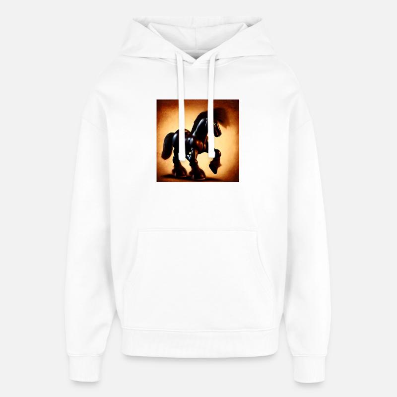 Schwermetall - Oversized Unisex Hoodie von Stanley/Stella - Weiß