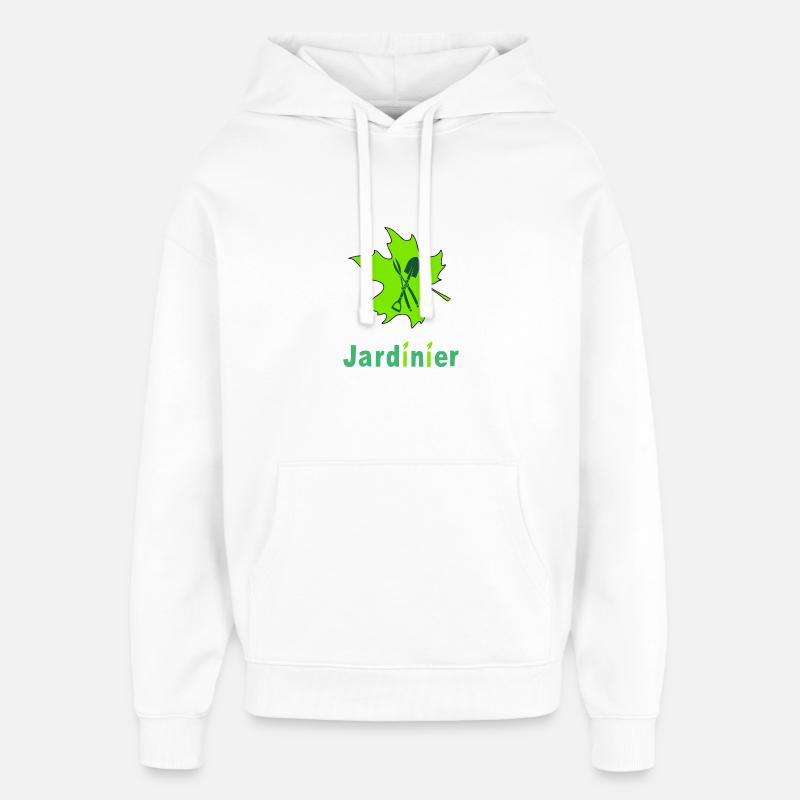 Jardinier - Sweat à capuche unisexe Stanley/Stella Oversized - blanc