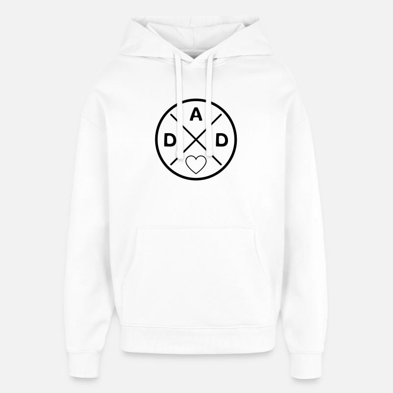 Meilleur papa - Sweat à capuche unisexe Stanley/Stella Oversized - blanc