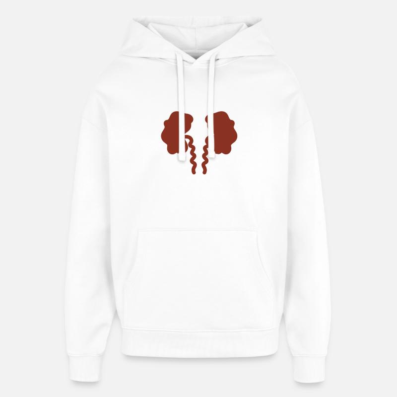 Insuffisance rénale insuffisance rénale - Sweat à capuche unisexe Stanley/Stella Oversized - blanc
