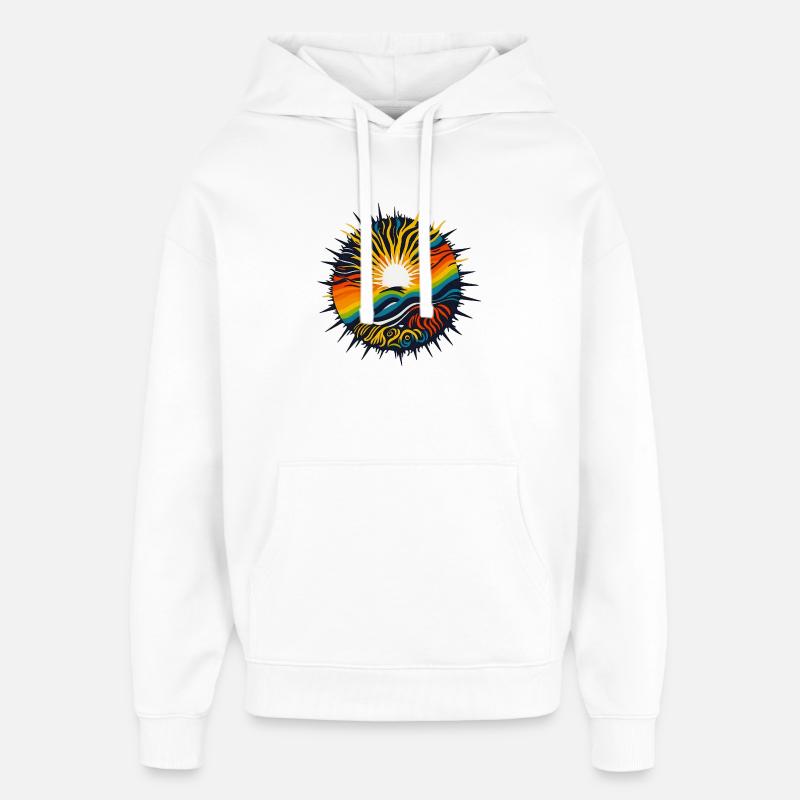 énergie positive - Sweat à capuche unisexe Stanley/Stella Oversized - blanc