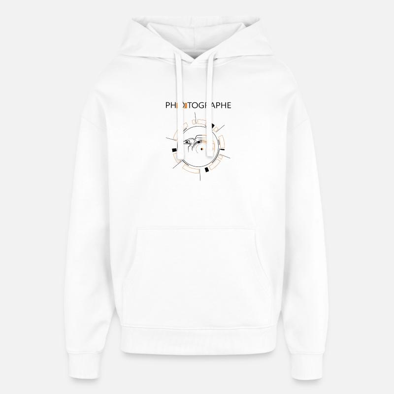 Photographe - Sweat à capuche unisexe Stanley/Stella Oversized - blanc