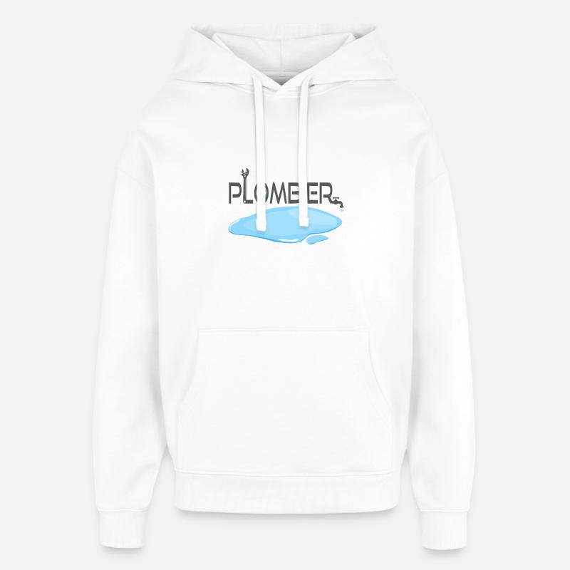 Plombier - Sweat à capuche unisexe Stanley/Stella Oversized - blanc
