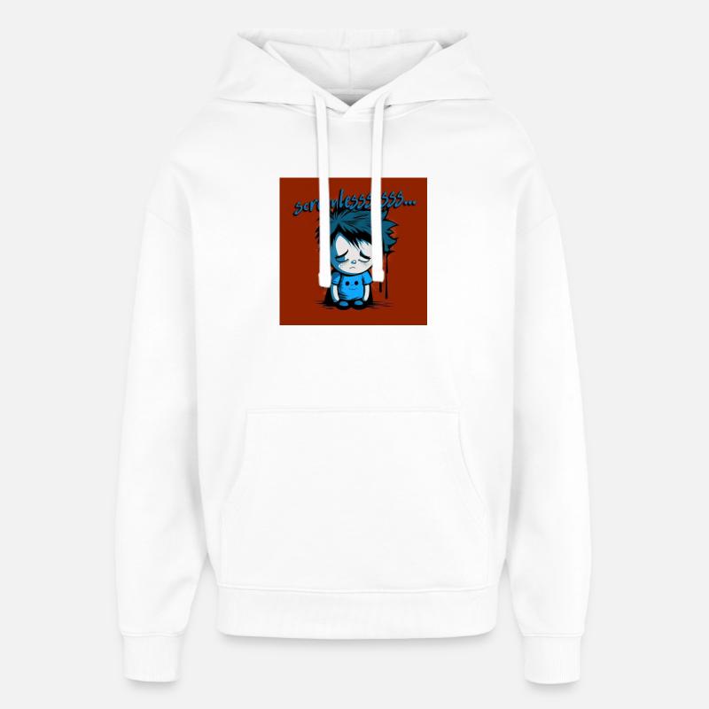 Geek - Screenlessssss 01 - Sweat à capuche unisexe Stanley/Stella Oversized - blanc