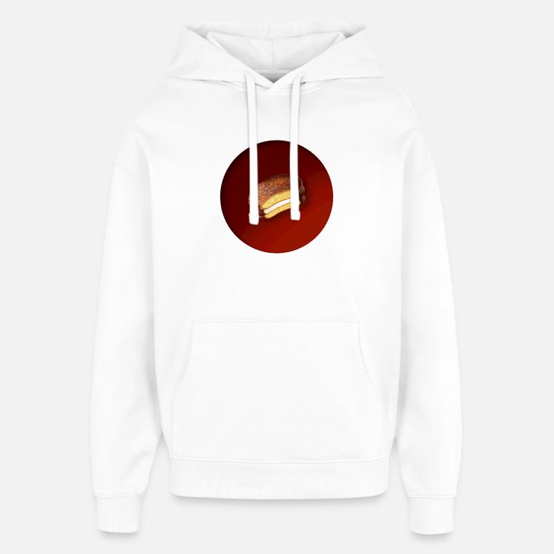 ein leckerer Keks mit Schokolade - Oversized Unisex Hoodie von Stanley/Stella - Weiß