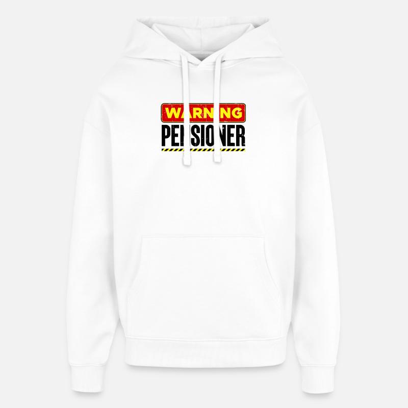 Déclaration de retraite Retraité Liberté Retraité - Sweat à capuche unisexe Stanley/Stella Oversized - blanc
