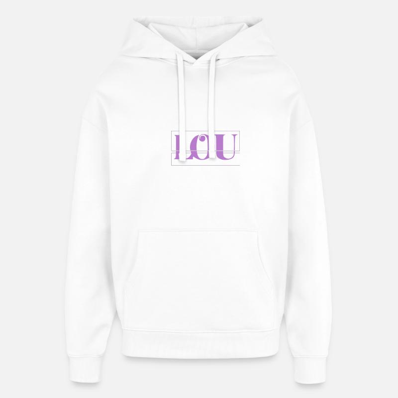 Lou - Oversized Unisex Hoodie von Stanley/Stella - Weiß