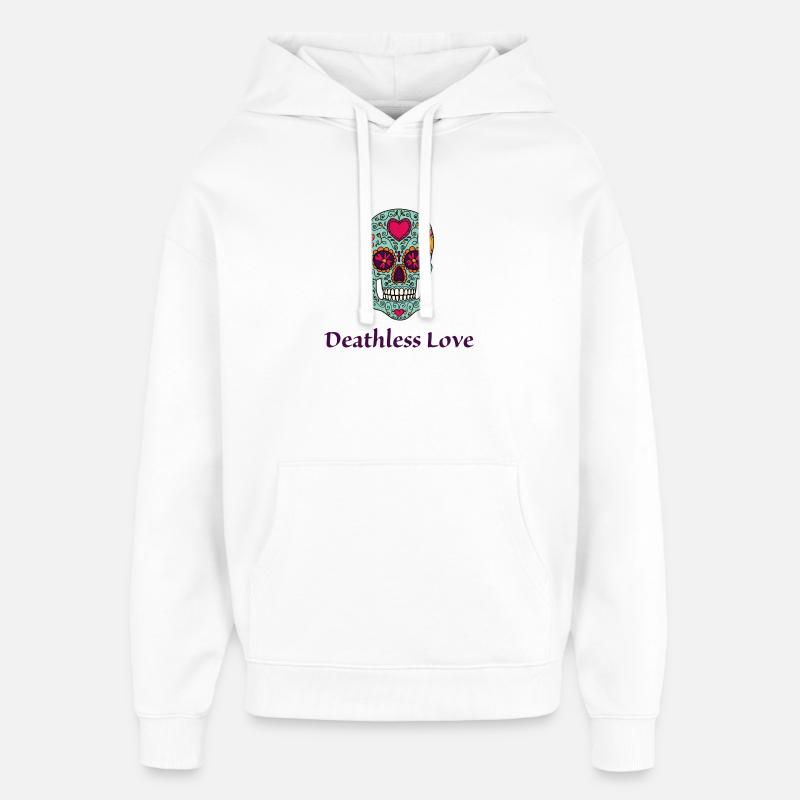 Amour immortel - Sweat à capuche unisexe Stanley/Stella Oversized - blanc