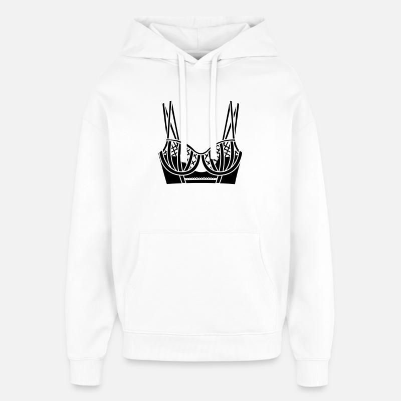 BH-Dessous-Logo für Geschäft oder Verkäufer - Oversized Unisex Hoodie von Stanley/Stella - Weiß