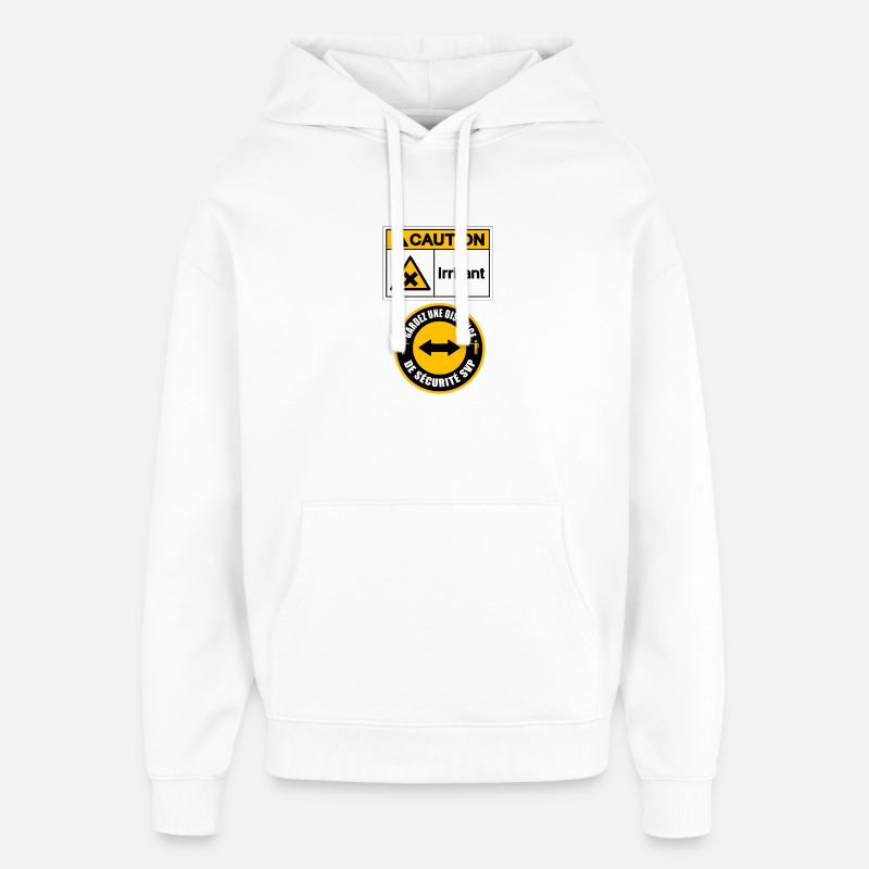 Irritant - Sweat à capuche unisexe Stanley/Stella Oversized - blanc