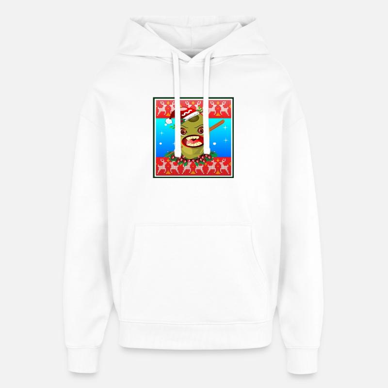 FLÉCHETTES DE NOËL - FLÉCHETTES - Sweat à capuche unisexe Stanley/Stella Oversized - blanc