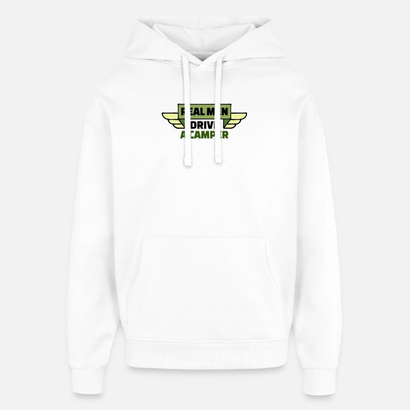 Camper Camping Statement Wanderer Wohnmobil Urlaub - Oversized Unisex Hoodie von Stanley/Stella - Weiß