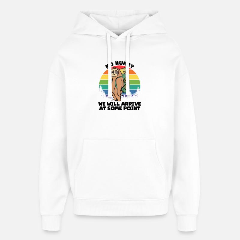 Campingplatz Wanderer Statement Camping Natur - Oversized Unisex Hoodie von Stanley/Stella - Weiß